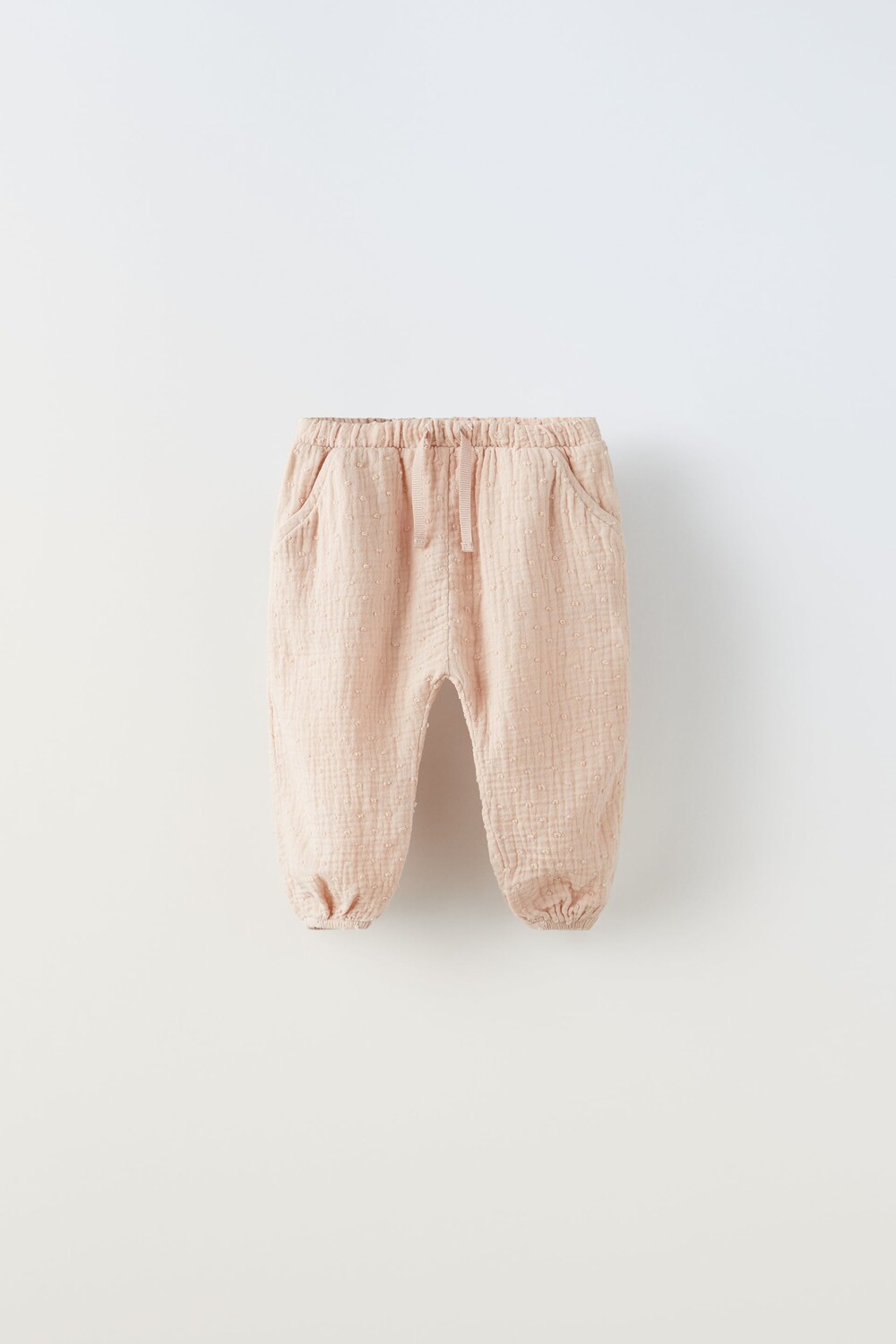 

Текстурные брюки Zara, розовый