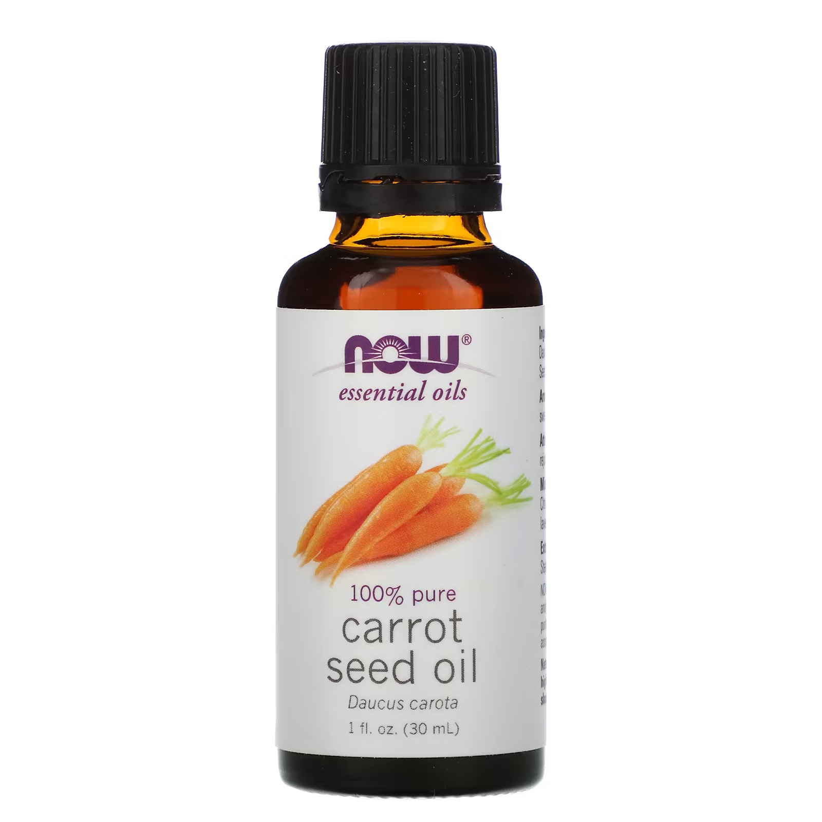 Эфирные масла NOW Foods семян моркови, 30 мл