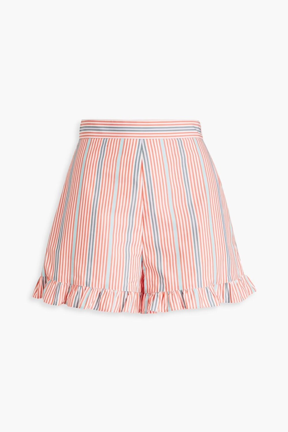 

Шорты из хлопкового поплина в полоску с оборками See By Chloé, розовый