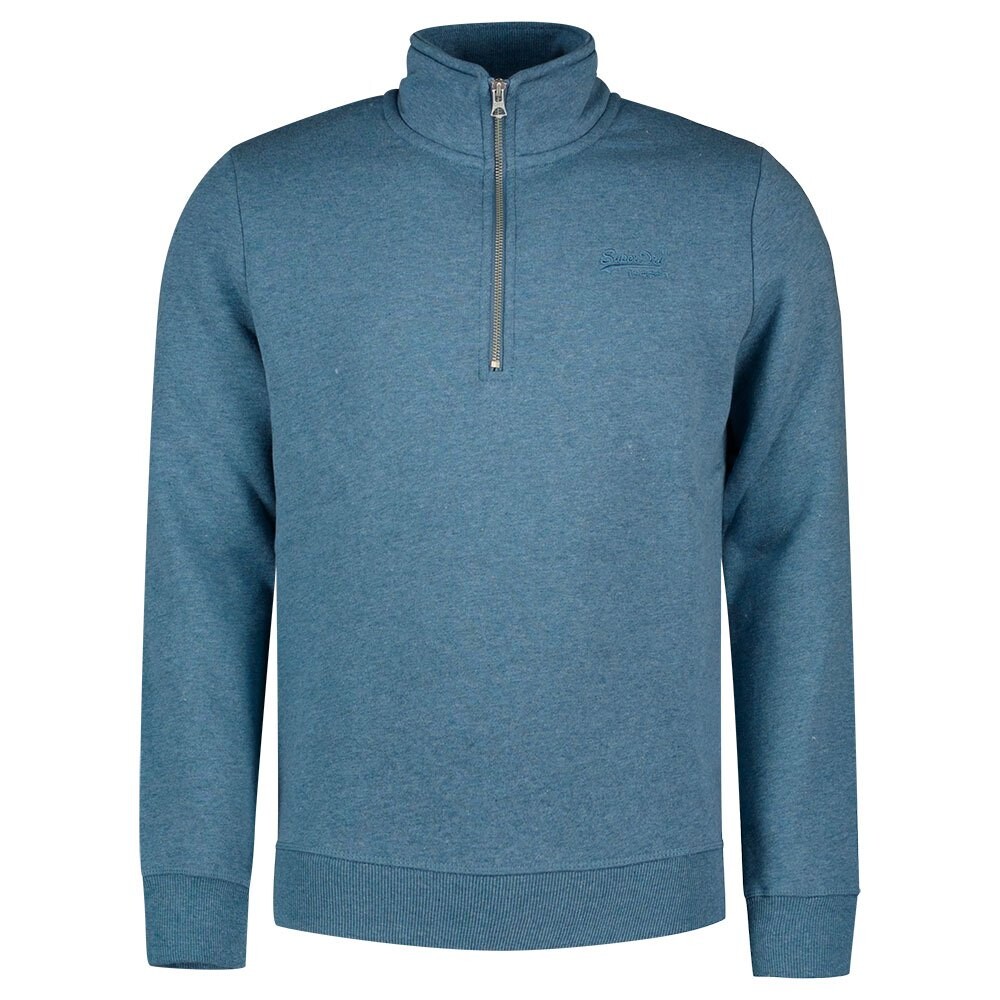 

Толстовка Superdry Vintage Logo Emb Henley Full Zip, синий