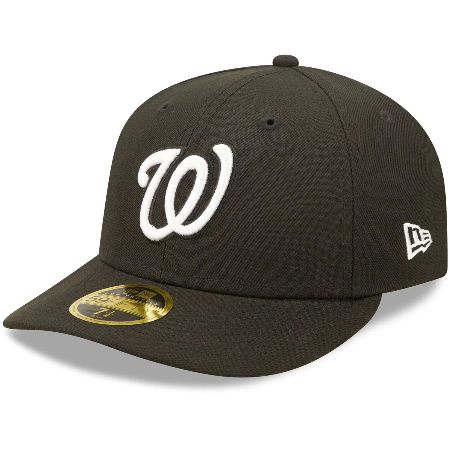 

Мужская низкопрофильная приталенная шляпа New Era Washington Nationals черно-белая 59FIFTY