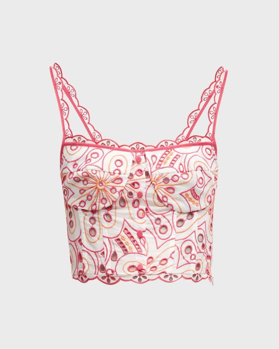 

Укороченный топ Tessa Broderie Anglaise CHARO RUIZ IBIZA