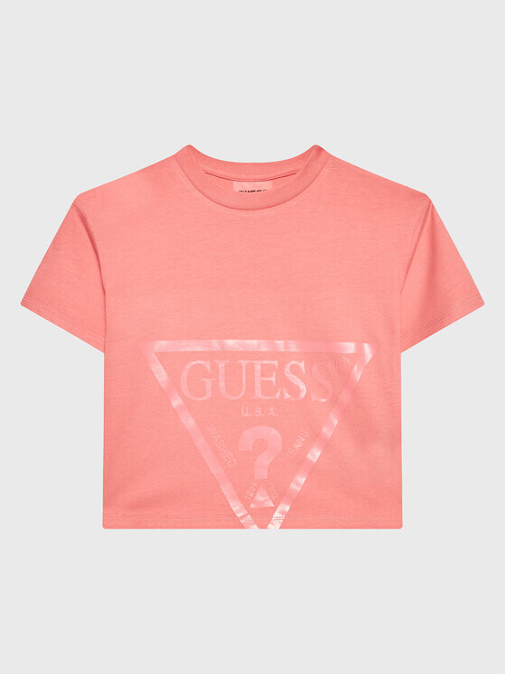 

Укороченная футболка Guess, мультиколор