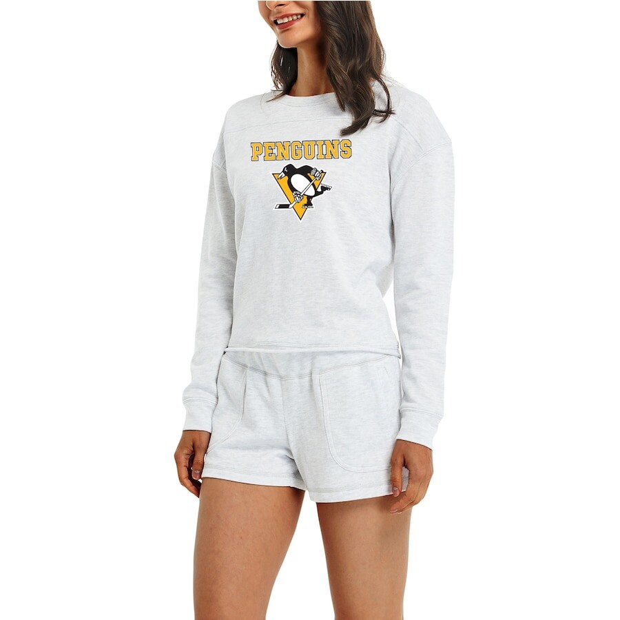 

Пижамный комплект Concepts Sport Pittsburgh Penguins, кремовый