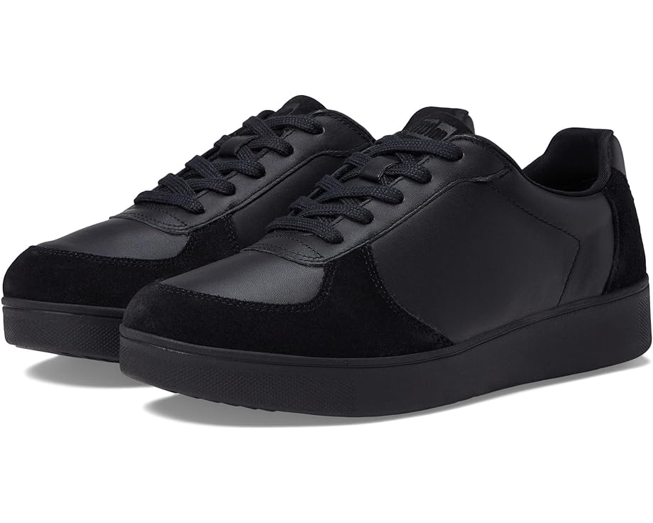 Кроссовки FitFlop Rally Leather/Suede Panel Sneakers, цвет All Black кроссовки fitflop rally e01 multi knit trainers цвет all black