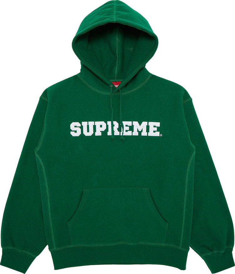 

Толстовка Supreme Collegiate Hooded 'Dark Green', зеленый