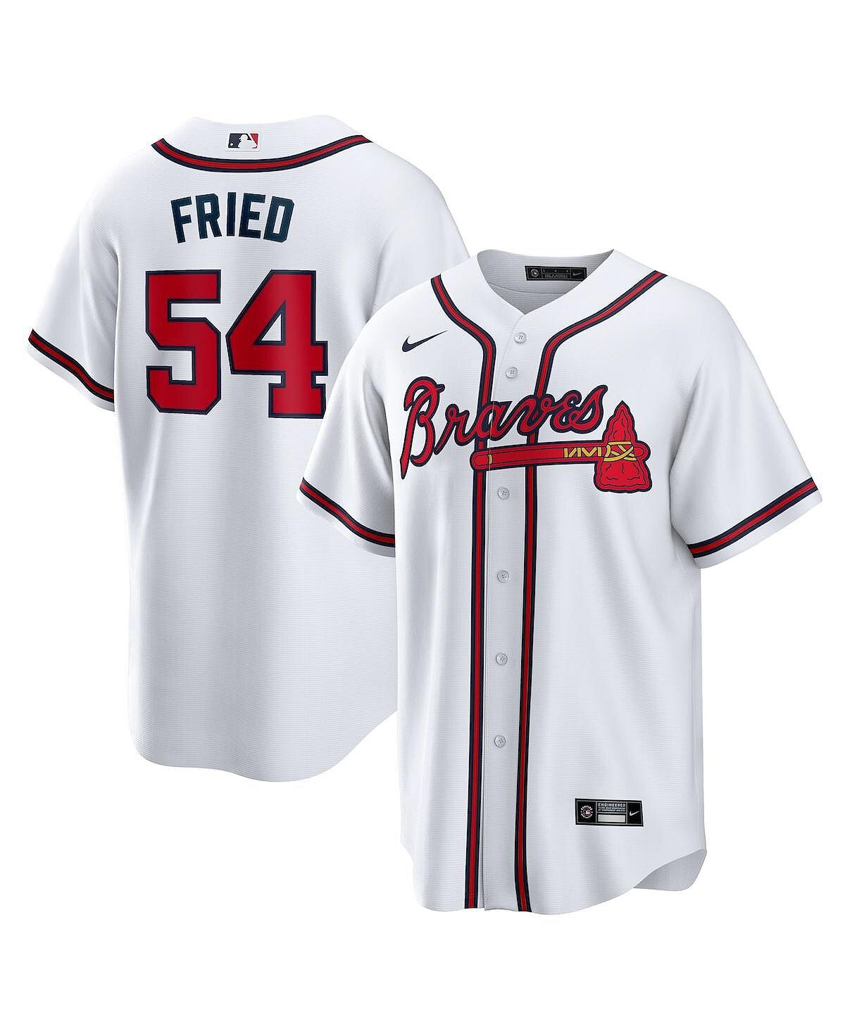 

Мужская футболка Max Fried White Atlanta Braves Home Replica Player Jersey Nike
