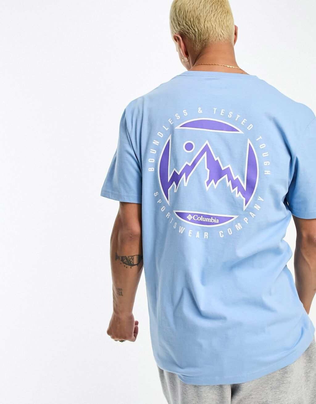 

Синяя футболка Columbia Brice Creek эксклюзивно для ASOS, Синий