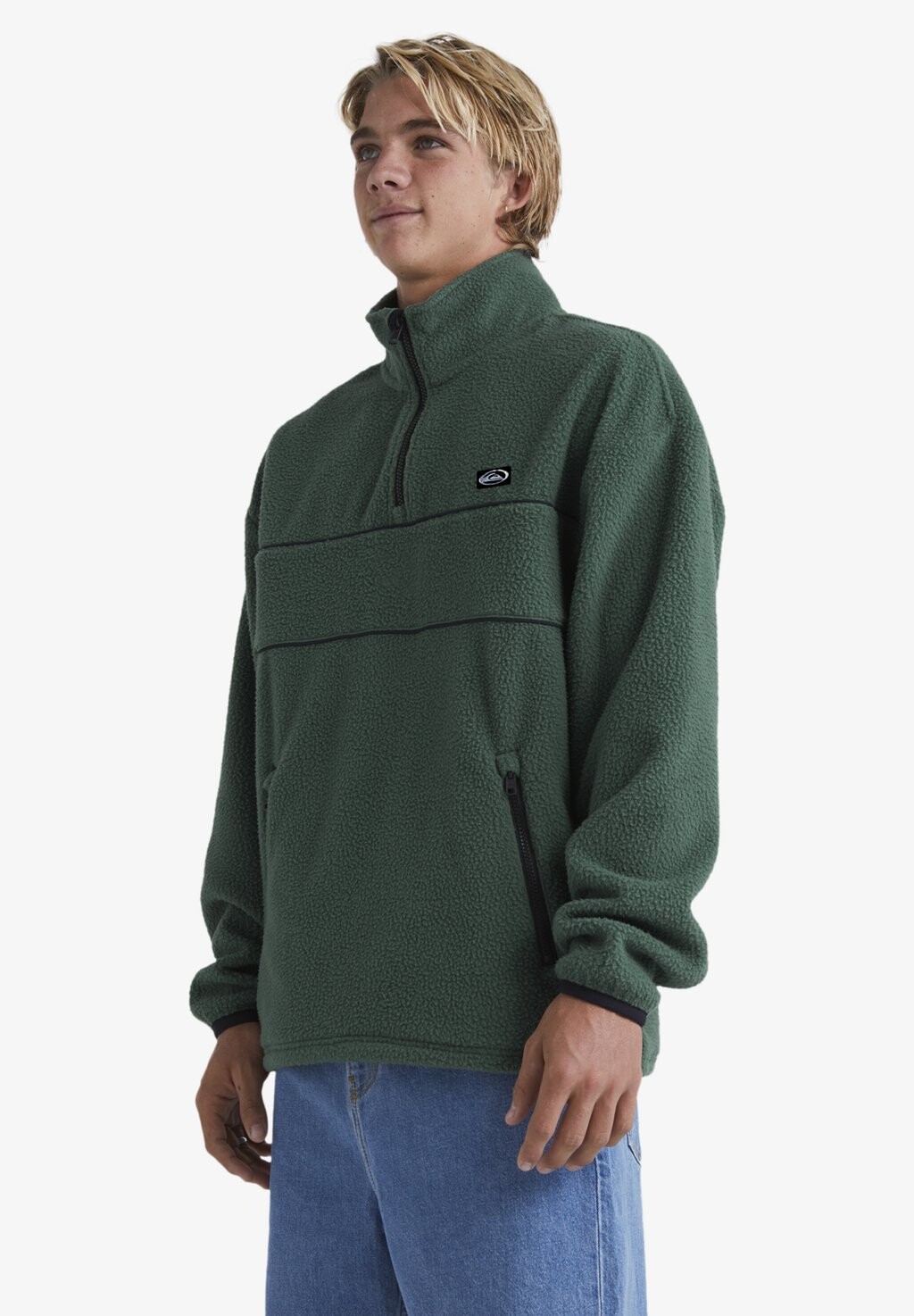 

Флисовый свитер Quiksilver, цвет forest