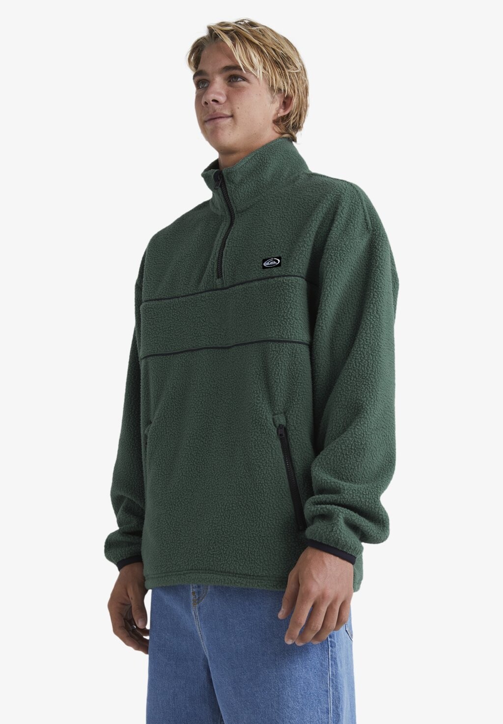 Флисовый свитер Quiksilver, цвет forest