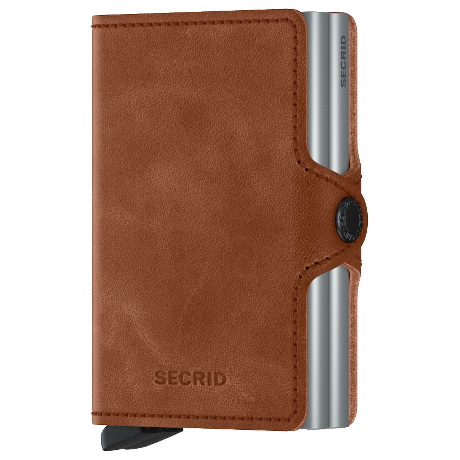 

Кошелек Secrid Vintage Twin RFID 7 см, цвет cognac-silver