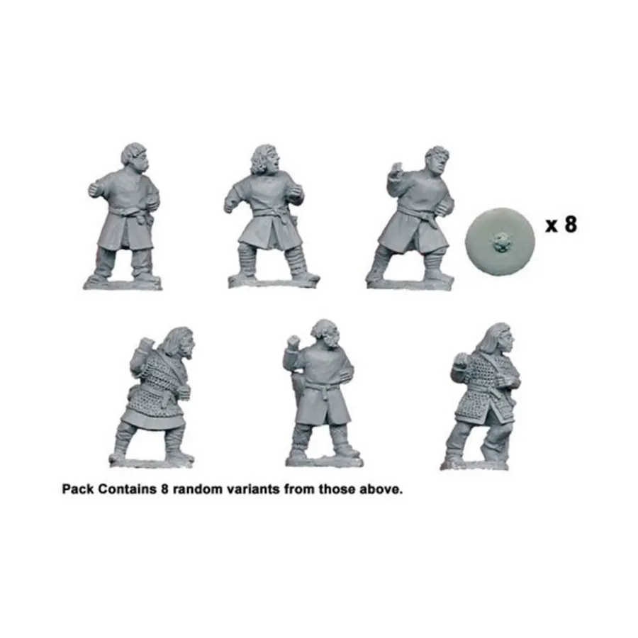 

Саксонские воины с непокрытой головой и копьями, Historical Miniatures - Dark Ages - Saxons (28mm) (Crusader Miniatures)