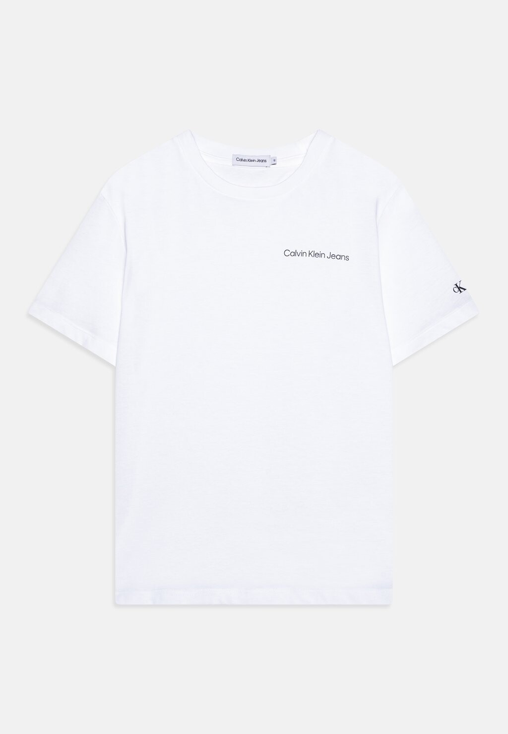 Базовая футболка Chest Logo Unisex Calvin Klein Jeans, цвет bright white футболка с принтом logo unisex calvin klein jeans цвет white