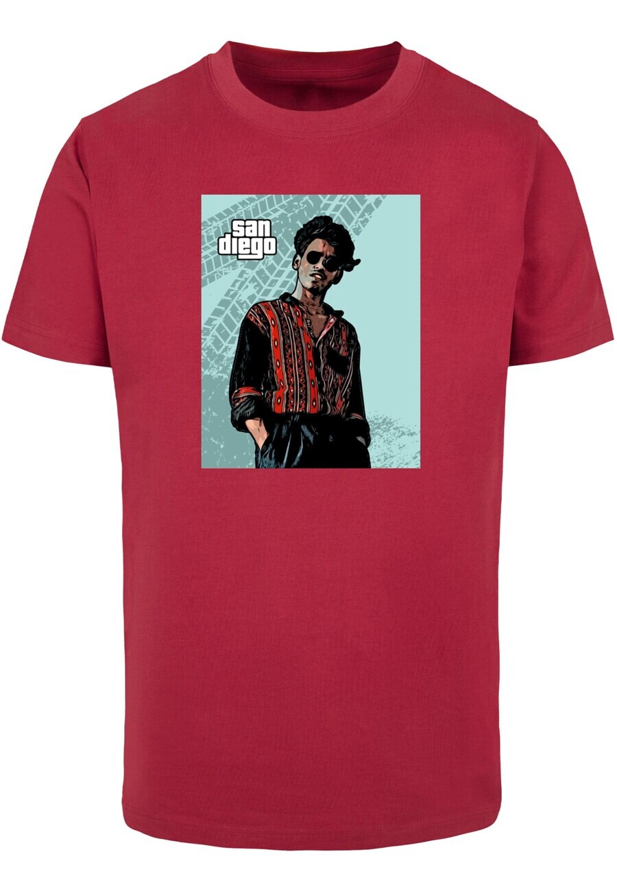 

Футболка Merchcode GRAND SAN DIEGO, цвет Cherry Red
