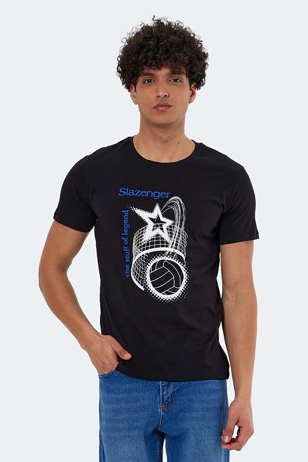 

KARNEN Мужская футболка черная SLAZENGER