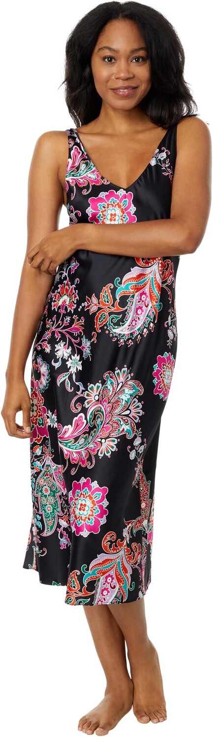 

Атласное платье Джайпура N by Natori, цвет Black Multi