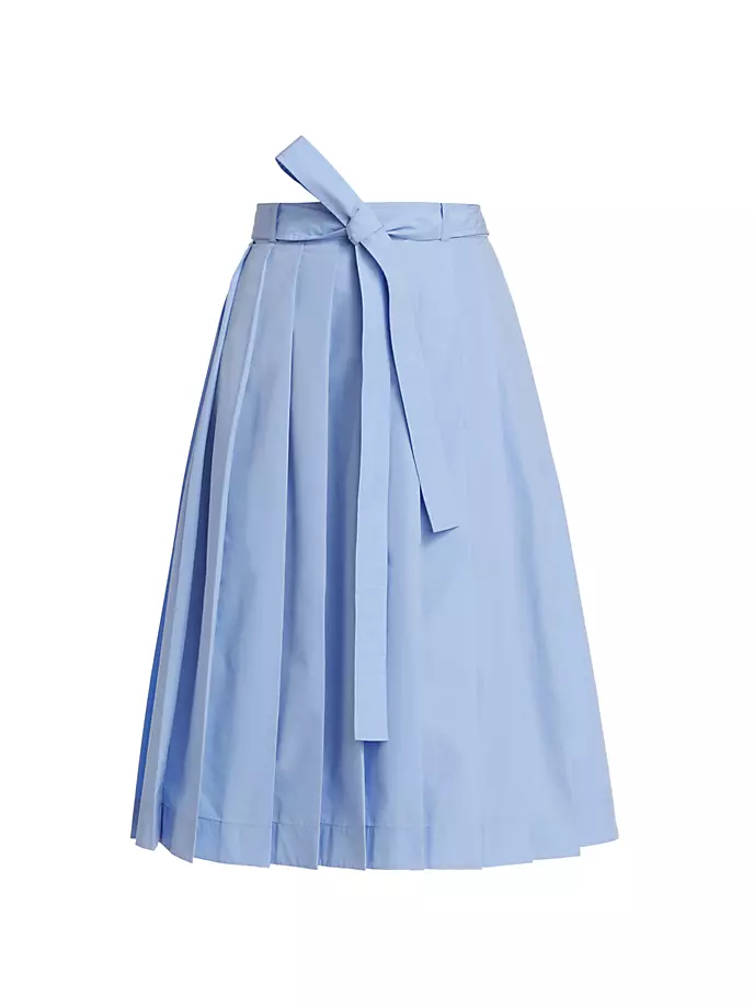 

Юбка-трапеция со складками-ножами 3.1 Phillip Lim, синий