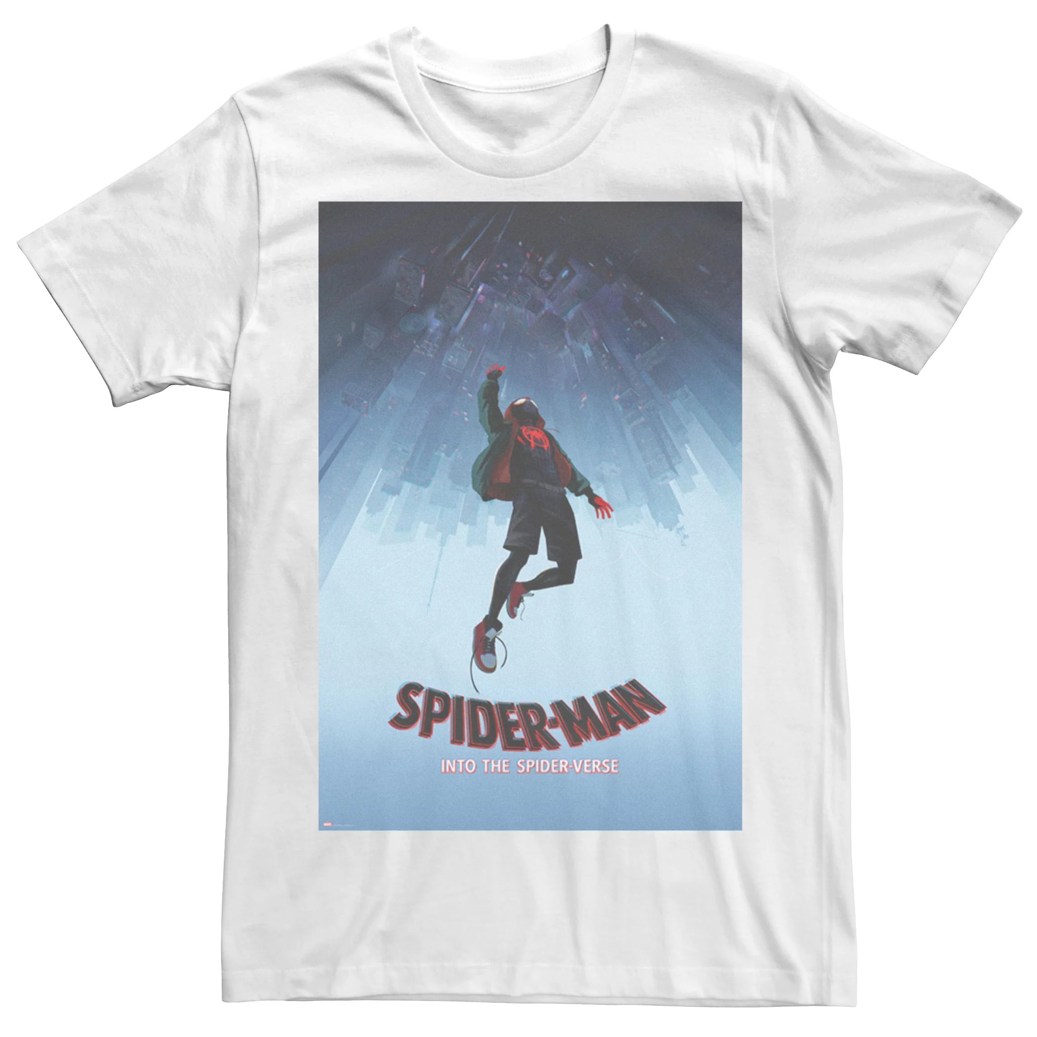 Мужская футболка с рисунком Marvel Spider-Verse Ultimate Spider-Man Morales Licensed Character