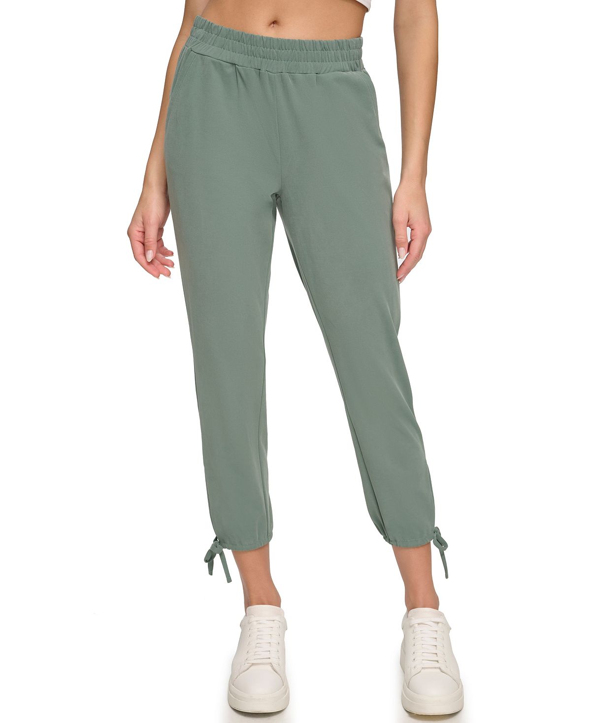 Женские замшевые брюки пике без застежки с завязками по бокам Marc New York britton fern new beginnings