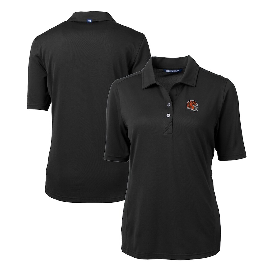 

Поло с длинным рукавом Cutter & Buck Cincinnati Bengals, черный