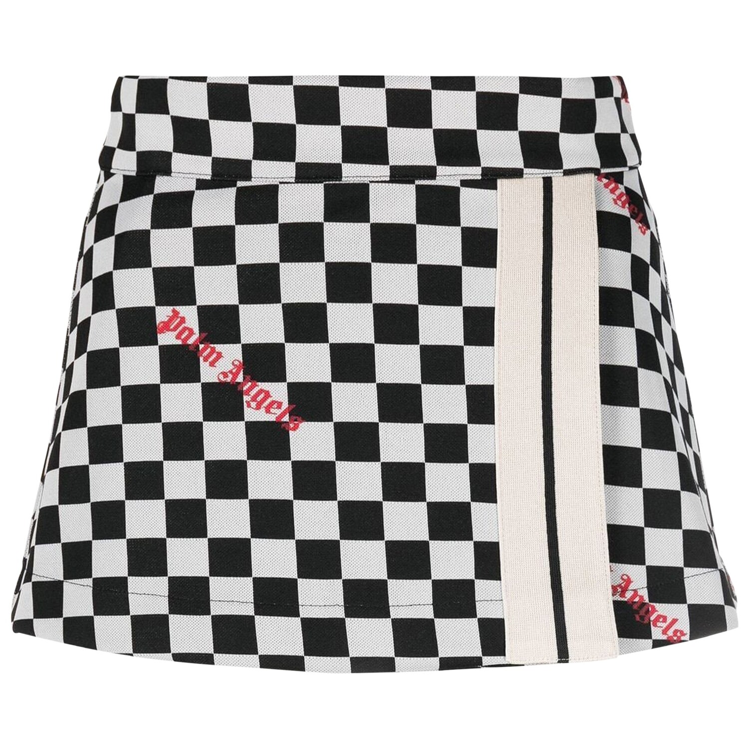 

Спортивная мини-юбка Palm Angels Damier, цвет Черный/Масло