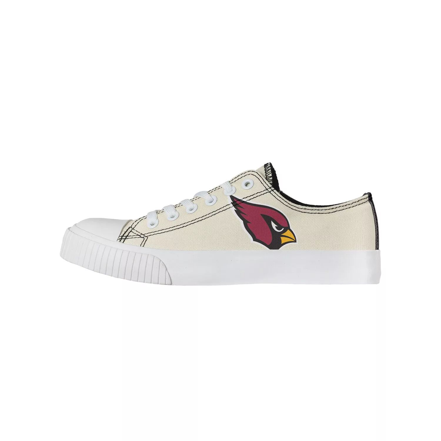 Женские низкие туфли из парусины кремового цвета FOCO Arizona Cardinals