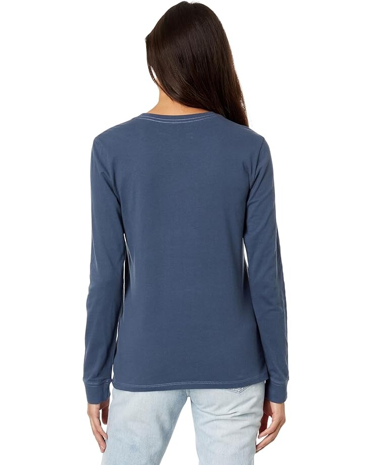

Футболка Life is Good Mama Grinch Long Sleeve Crusher Tee, цвет Darkest Blue