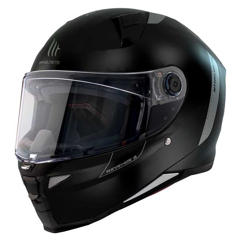 Шлем полнолицевой MT Helmets Revenge II S Solid, черный фото