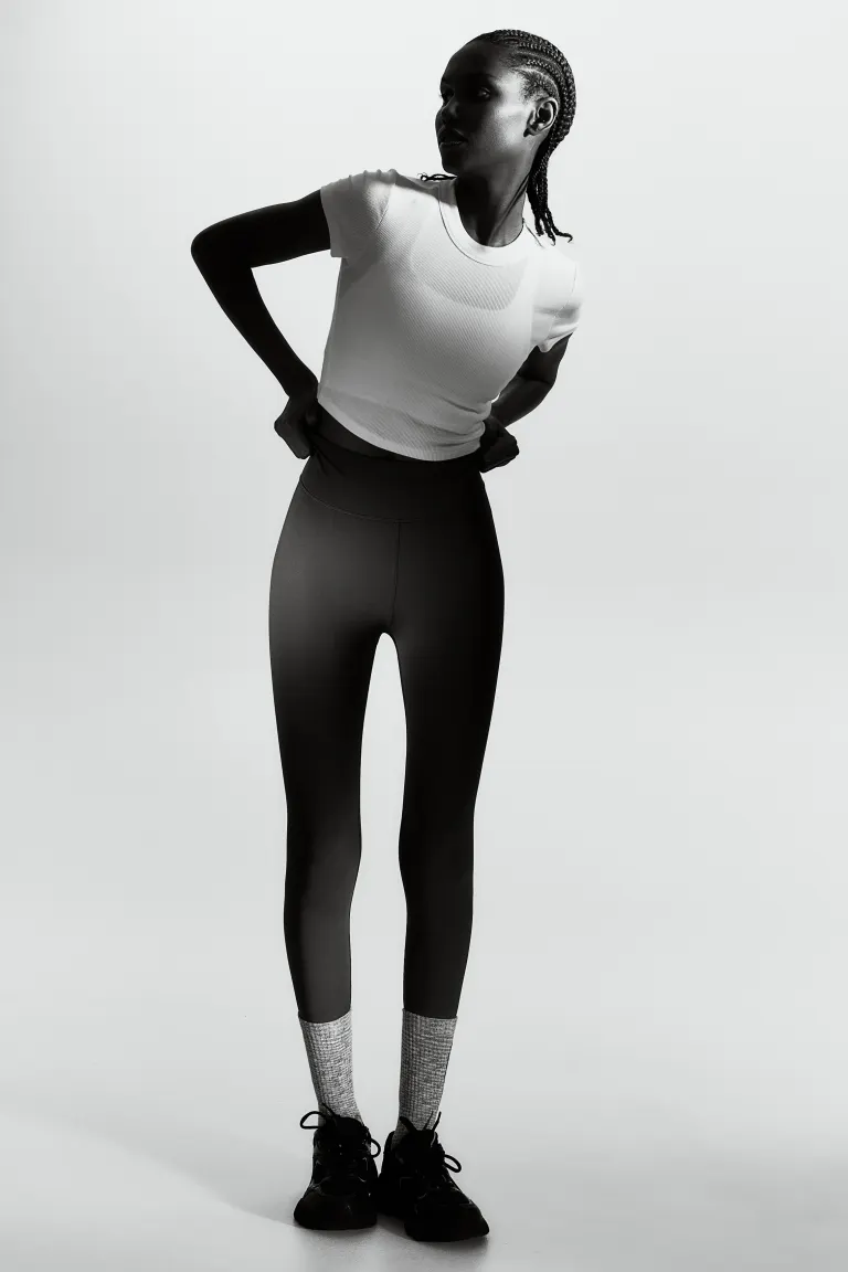 

Короткая спортивная рубашка drymove H&M, белый