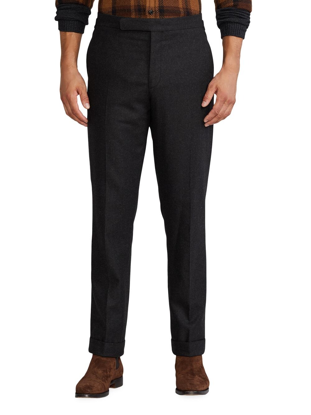 

Брюки с манжетами Gregory Ralph Lauren Purple Label, угольный