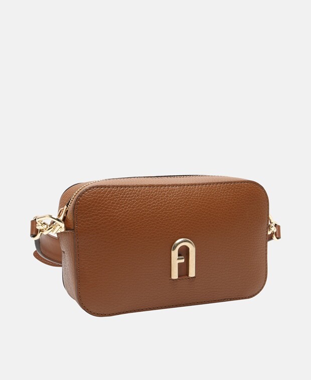 

Кожаная сумка через плечо Furla, коньяк