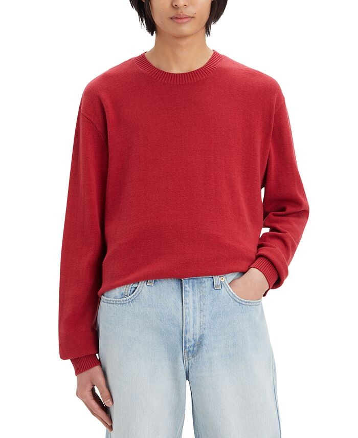 

Мужской свитер с круглым вырезом Levi's, красный