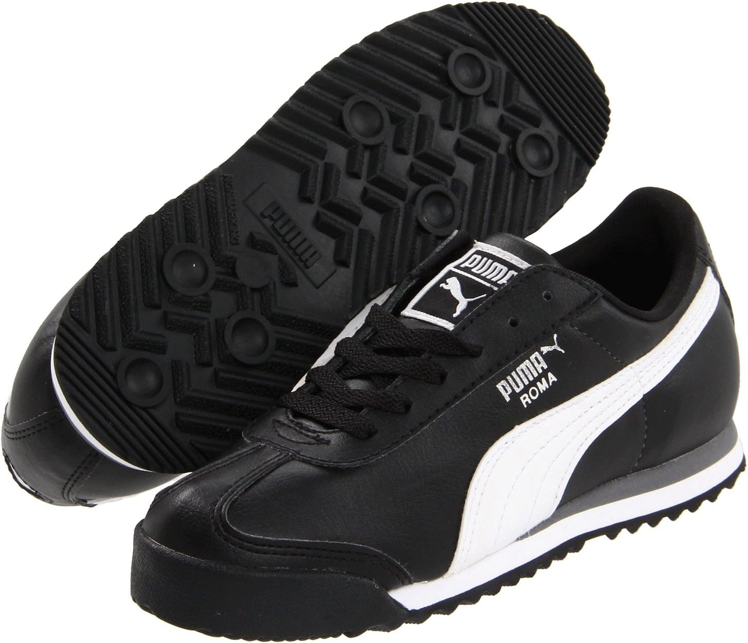 Кроссовки Puma Kids Roma Basic Sneaker PUMA, цвет Black/White/Puma Silver кроссовки puma carina 2 0 white black silver