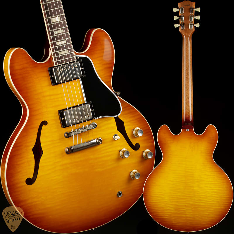 Электрогитара Gibson Custom Shop PSL '64 ES-335 Figured Reissue VOS Dirty Lemon