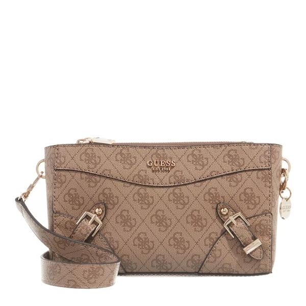 

Кошелек didi mini double top zip latte Guess, бежевый