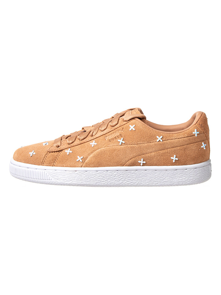 

Кроссовки Puma Suede Flower, светло-коричневый