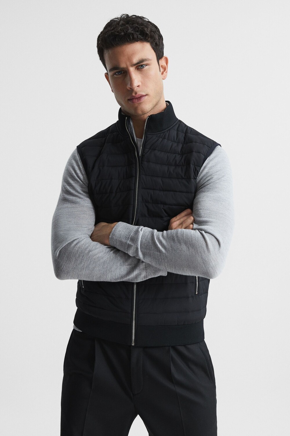 

Стеганый жилет Pluto Reiss, черный