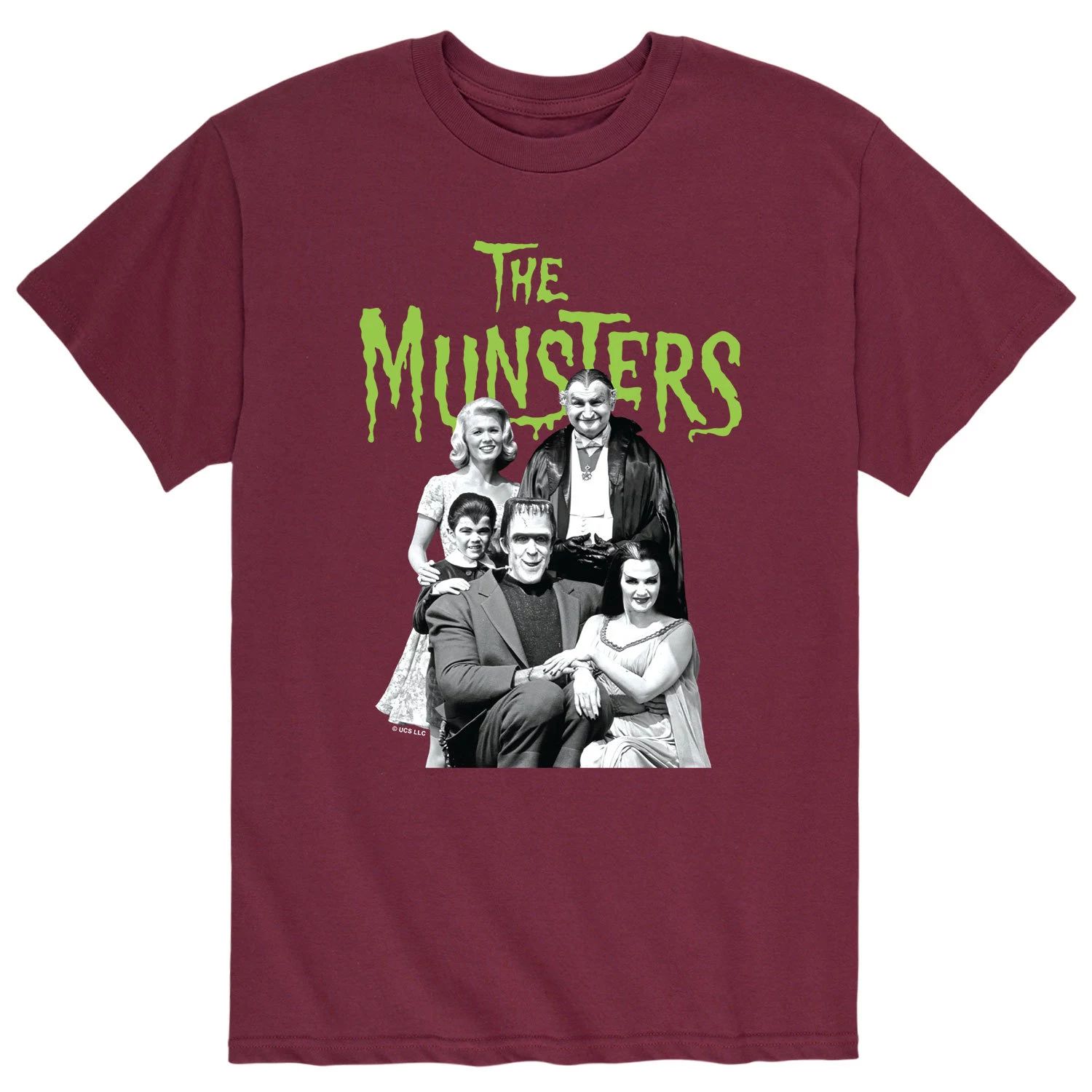 Мужская футболка с семейным портретом The Munsters Licensed Character