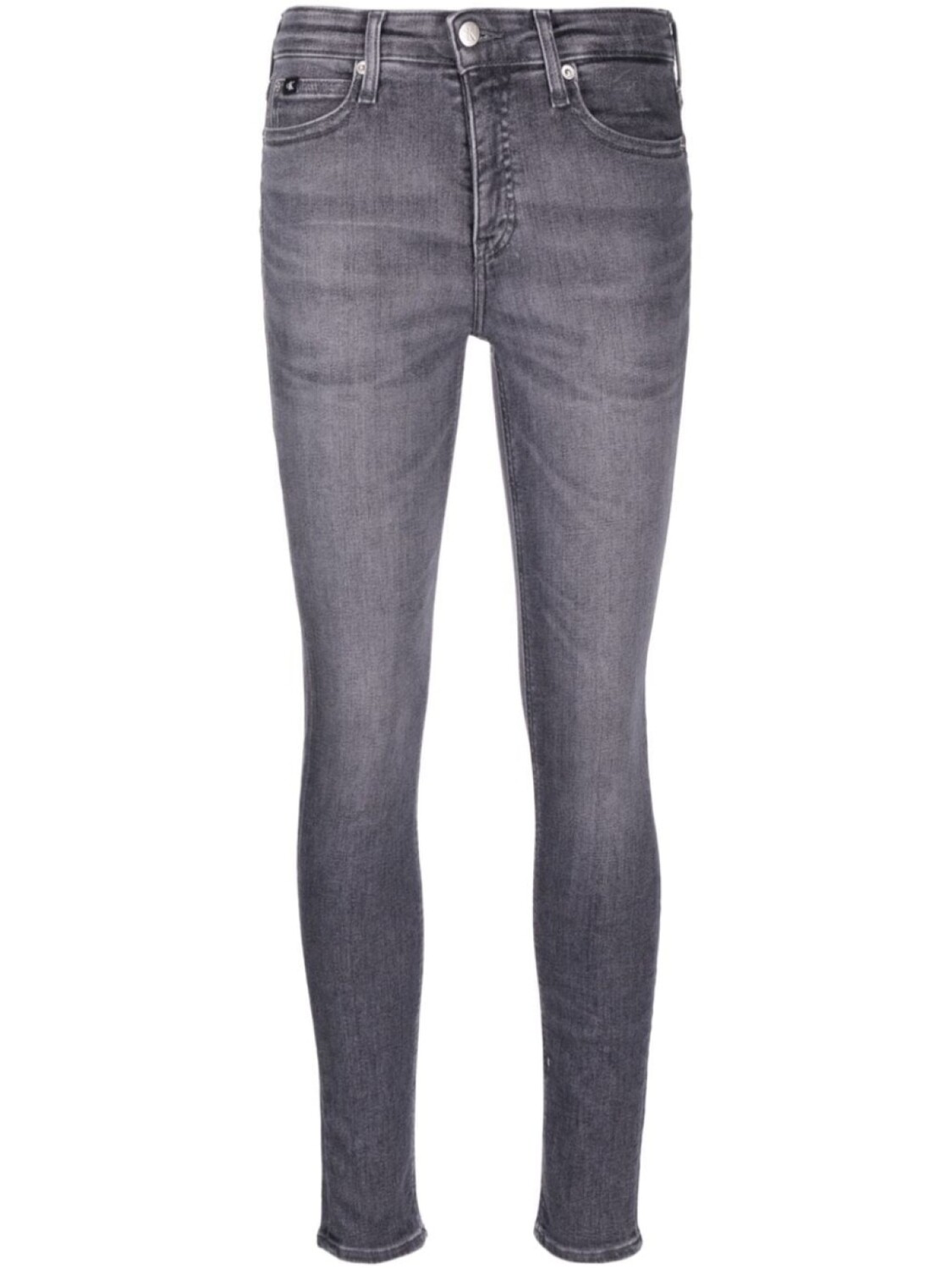 

Calvin Klein Jeans узкие джинсы средней посадки, серый