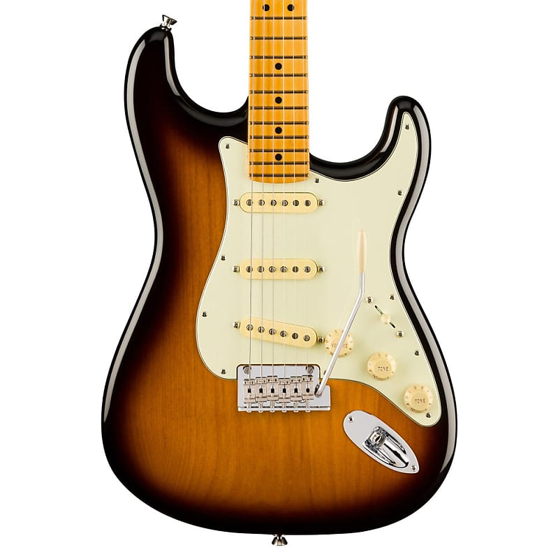 

Электрогитара Fender 70th Anniversary American Professional II Stratocaster Electric Guitar - Maple Fingerboard - 2-Color Sunburst