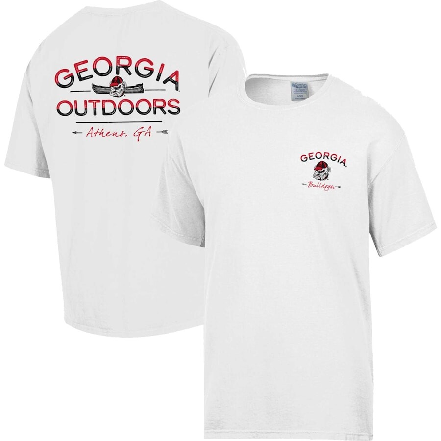 

Футболка с коротким рукавом Comfort Wash Georgia Bulldogs, белый