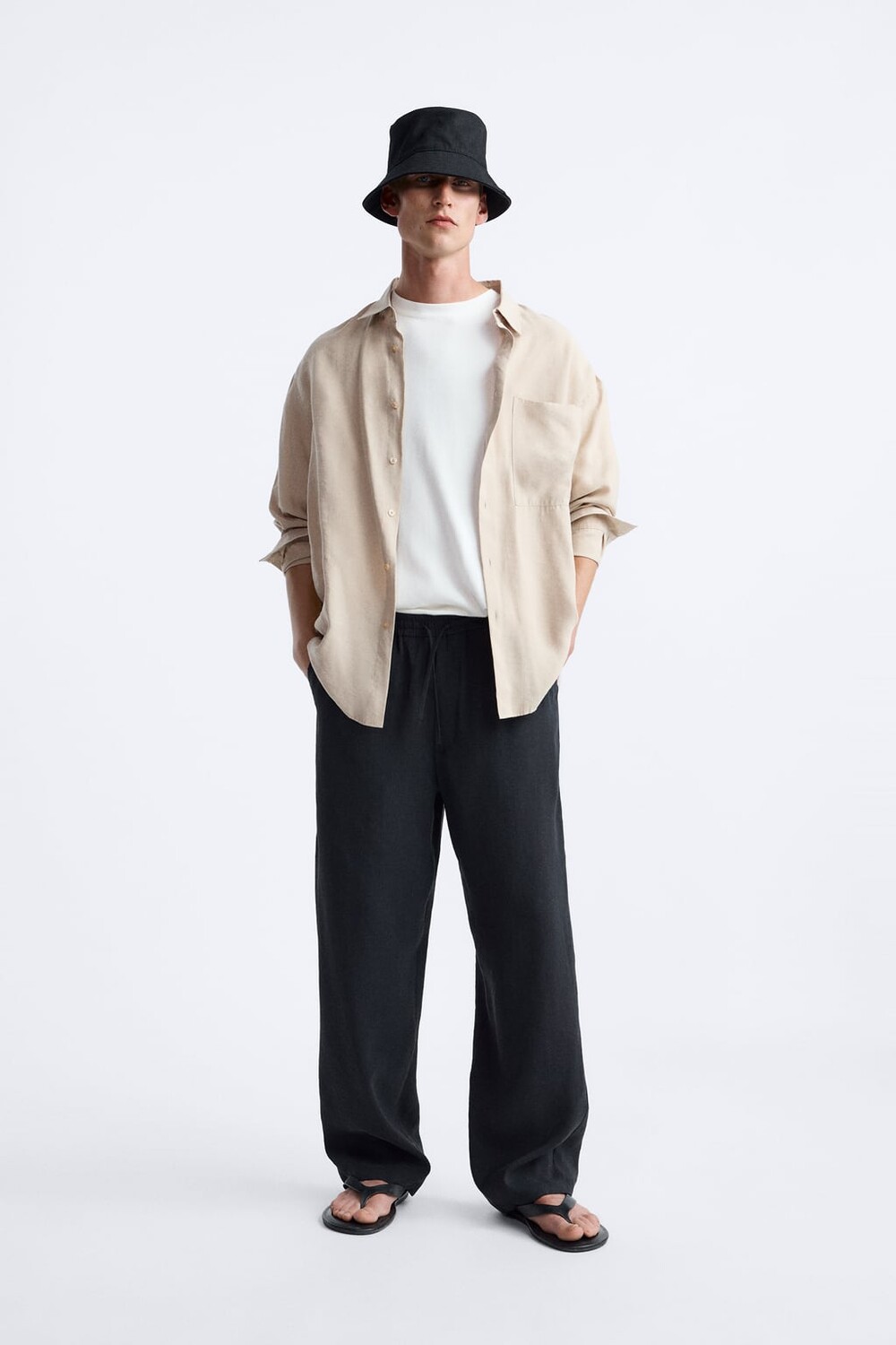 

Брюки из модала ZARA, серый