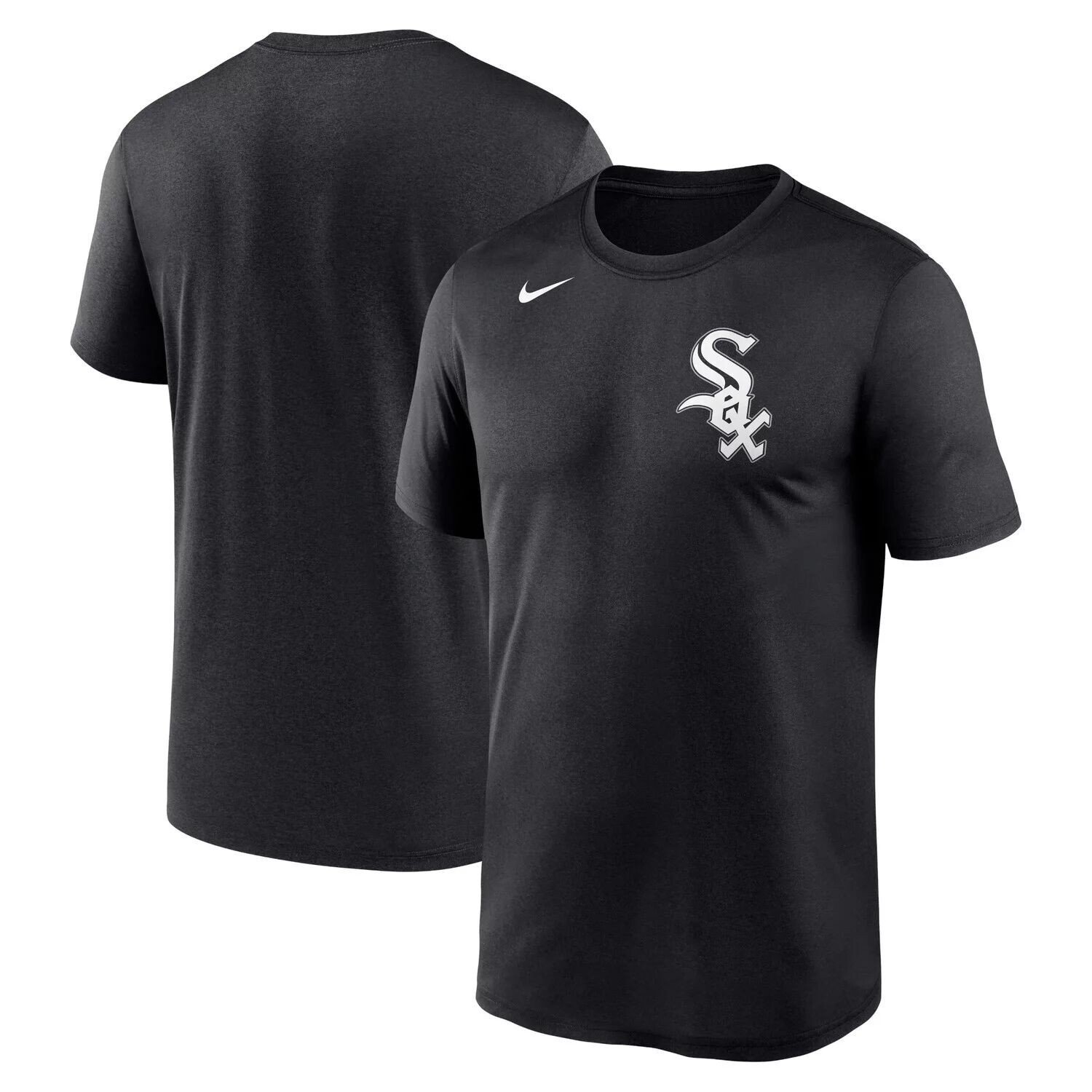 

Мужская черная футболка Chicago White Sox с надписью Legend Performance Big & Tall Nike, Черный