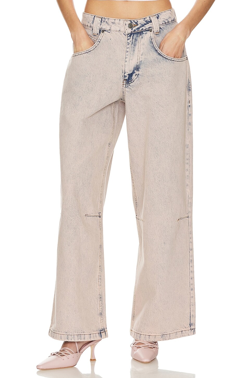 

Брюки Jaded London Colossus Baggy, цвет Pink Denim