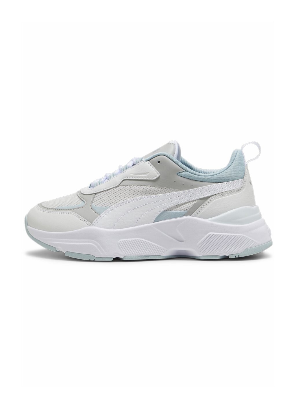 

Низкие кроссовки Cassia Puma, цвет feather gray white cool light gray turquoise surf
