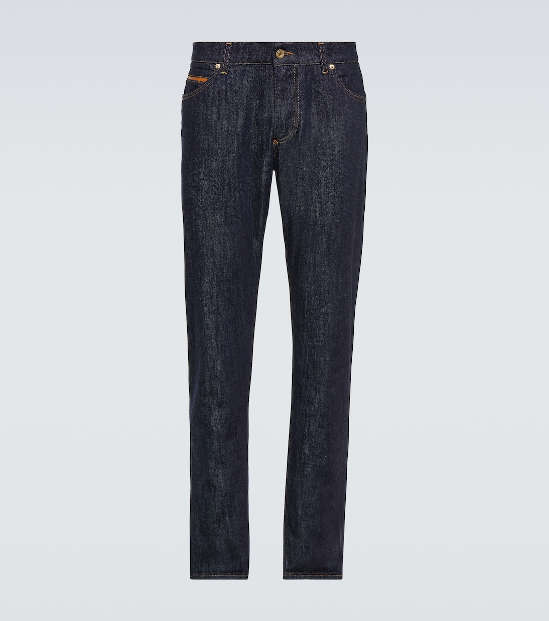 Узкие джинсы со средней посадкой Dolce&Gabbana, синий