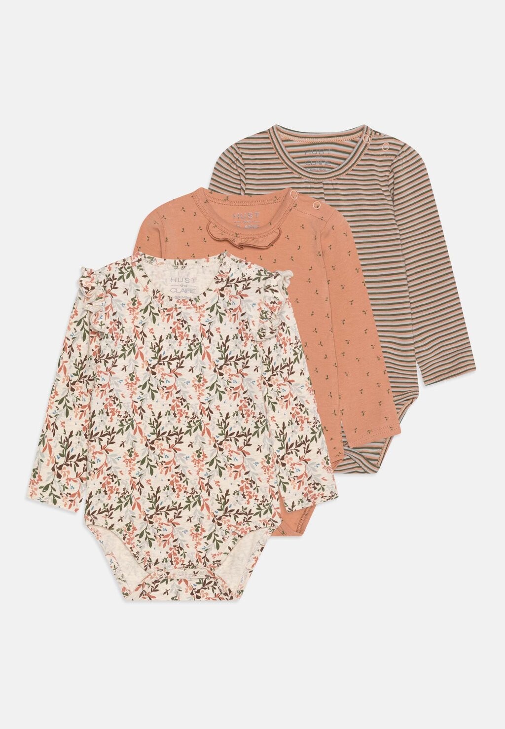 

Боди BABY BLUE UNISEX 3 PACK Hust & Claire, цвет café rose