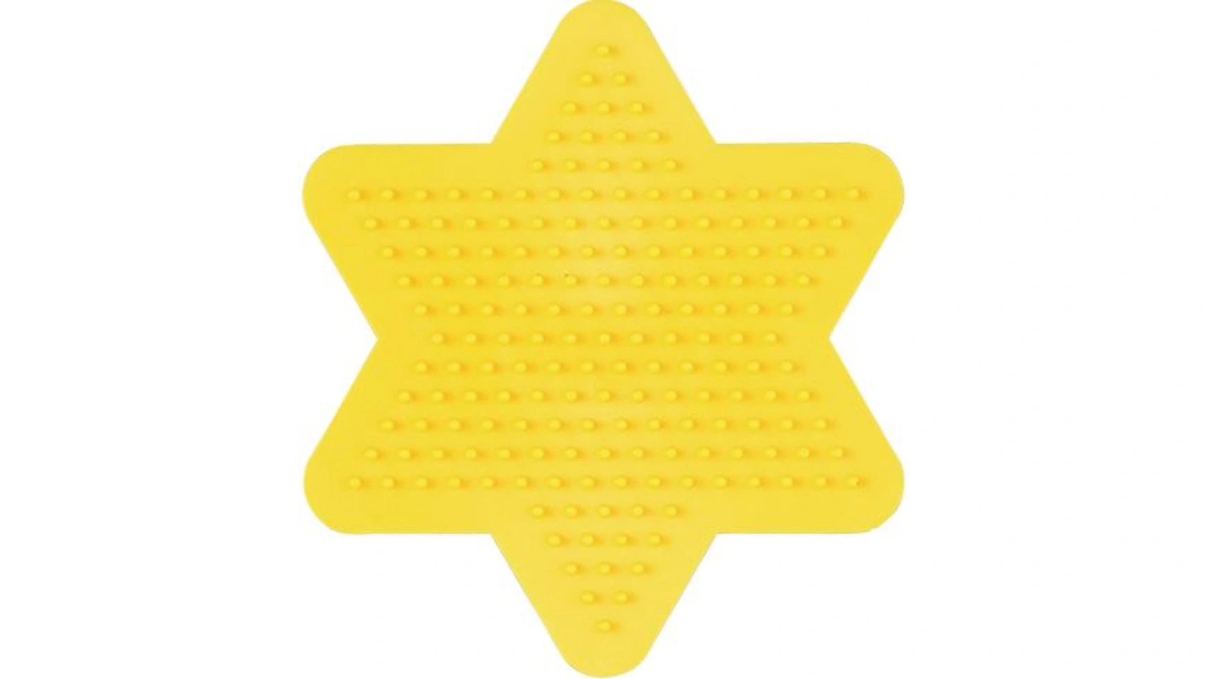 Гладильные бусы миди5+ игольная пластина маленькая звезда, желтые Hama Perlen