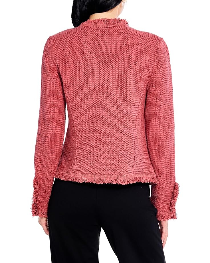 

Куртка NIC+ZOE Petite Fringe Mix Knit Jacket, цвет Spice