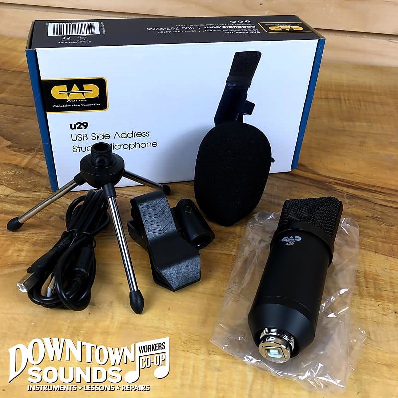 Студийный микрофон CAD U29 Cardioid USB Condenser Microphone студийный микрофон behringer c 3 studio condenser microphone